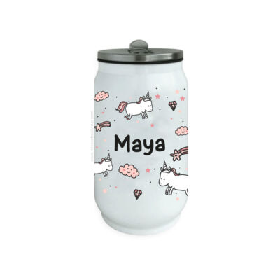Personalised Insulated Can with Straw Thumbnail